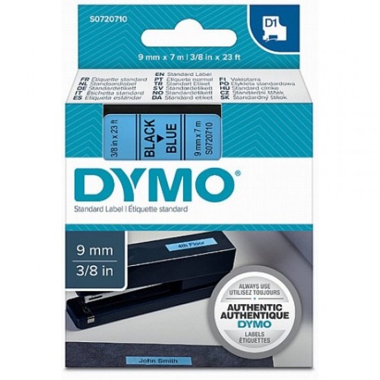 DYMO 40916 Mavi/Siyah D1 Yedek Şerit (9 mm x 7 mt)